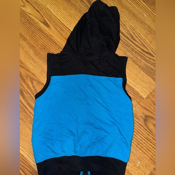 Coogi open sleeve hooded sweater black/blue boys size 3T - Picture 5 of 5
